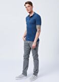 Lee Cooper Polo Yaka Desenli Lacivert Erkek T-Shirt 222 LCM 242060 POLITE INDIGO