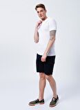 Lee Cooper Polo Yaka Desenli Beyaz Erkek T-Shirt 222 LCM 242061 MIXED BEYAZ