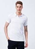 Lee Cooper Polo Yaka Desenli Beyaz Erkek T-Shirt 222 LCM 242061 MIXED BEYAZ
