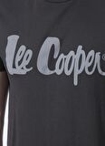 Lee Cooper Bisiklet Yaka Baskılı Antrasit Erkek T-Shirt 222 LCM 242065 LONDONLOGO ANTRASIT