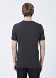 Lee Cooper Bisiklet Yaka Baskılı Antrasit Erkek T-Shirt 222 LCM 242065 LONDONLOGO ANTRASIT