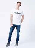 Lee Cooper Bisiklet Yaka Slim Fit Baskılı Beyaz Erkek T-Shirt - 222 Lcm 242071 Evans