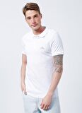 Lee Cooper 222 Lcm 242077 Big Twins Regular Fit Pike Desenli Beyaz Erkek Polo T-Shirt