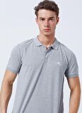 Lee Cooper Pike Gri Melanj Erkek Polo T-Shirt 222 LCM 242077 BIG