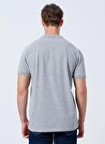 Lee Cooper Pike Gri Melanj Erkek Polo T-Shirt 222 LCM 242077 BIG