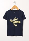 Lee Cooper Baskılı Açık Lacivert Erkek Çocuk T-Shirt 222 LCB 242006 BANANA A.LACIVERT