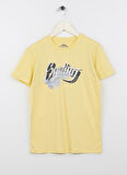 Lee Cooper Sarı Erkek Çocuk Bisiklet Yaka Kısa Kollu Baskılı T-Shirt 222 LCB 242022 SURFING SARI