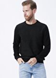 Lee Cooper Bisiklet Yaka Siyah - Antrasit Erkek Sweatshırt 231 LCM 241012 NEWDIAGO