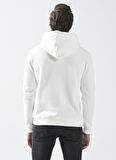 Lee Cooper Kapüşon Yaka Kırık Beyaz Erkek Sweatshırt 231 LCM 241014 GREGORY OFF WHITE