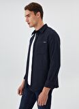 Lee Cooper Regular Fit Düz Lacivert Erkek Gömlek 231 LCM 241041 HAROLD LACÄ°VERT