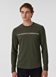Lee Cooper O Yaka Baskılı Haki Erkek T-Shirt 231 LCM 242005 JASON