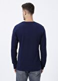 Lee Cooper O Yaka Baskılı Lacivert Erkek T-Shirt 231 LCM 242006 RENZO