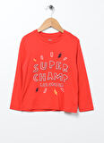 Lee Cooper Baskılı Kırmızı Erkek Çocuk T-Shirt 231 LCB 242001 BRADO KIRMIZI