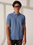 Lee Cooper Polo Yaka Açık Mavi Erkek T-Shirt 232 LCM 242048 TWINS AÇIK MAVİ