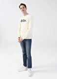 Lee Cooper O Yaka Baskılı Ekru Erkek T-Shirt 231 LCM 242003 ZAYNE EKRU