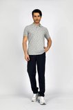 Newandy Erkek Polo Yaka t-shirt Gri Melanj