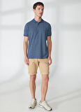 Lee Cooper Polo Yaka İndigo Erkek T-Shirt 232 LCM 242036 NEWBERNARD INDIGO