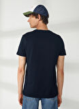 Lee Cooper Bisiklet Yaka Lacivert Erkek T-Shirt 232 LCM 242056 TWINGO LACİVERT
