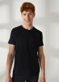 Lee Cooper Bisiklet Yaka Siyah Erkek T-Shirt 232 LCM 242056 TWINGO SİYAH
