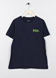 Lee Cooper Baskılı İndigo Erkek T-Shirt 232 LCB 242004 ARES INDIGO