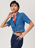 Lee Cooper Kadın Denim Ceket 232 LCF 131009 BERY DENIM