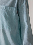 Lee Cooper Regular Fit Klasik Yaka Düz Mint Kadın Gömlek 232 LCF 241001 MINDY MINT