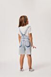 Londa Kız Çocuk Jean Salopet Lıght Blue