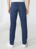 Lee Cooper Normal Bel Slim Straight Erkek Denim Pantolon 232 LCM 121038 JAGGER JUDAS BLUE OD