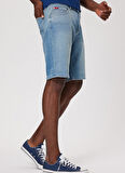 Lee Cooper Slim Fit Mavi Erkek Denim Şort 232 LCM 121083 ELYO 2 DENIM