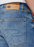 Lee Cooper Slim Fit Mavi Erkek Denim Şort 232 LCM 121085 ELYO 4 DENIM