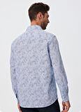 Lee Cooper Regular Fit İndigo Erkek Gömlek 232 LCM 241006 SANREMO INDIGO