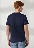 Lee Cooper Bisiklet Yaka Lacivert Erkek T-Shirt 232 LCM 242015 GAWAIN LACİVERT