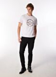 Lee Cooper Bisiklet Yaka Beyaz Erkek T-Shirt 232 LCM 242023 CAMO BEYAZ