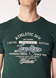 Lee Cooper Bisiklet Yaka Yeşil Erkek T-Shirt 232 LCM 242024 DIVIDED YEŞİL