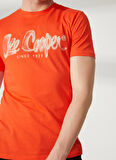 Lee Cooper Bisiklet Yaka Mercan Erkek T-Shirt 232 LCM 242029 DRAWINGLOGO MERCAN