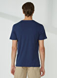 Lee Cooper Bisiklet Yaka Lacivert Erkek T-Shirt 232 LCM 242030 EARL LACİVERT
