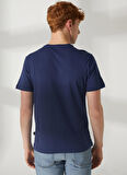 Lee Cooper Bisiklet Yaka Lacivert Erkek T-Shirt 232 LCM 242032 LONDONLOGO LACİVERT