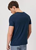 Lee Cooper Bisiklet Yaka Lacivert Erkek T-Shirt 232 LCM 242043 HARDY LACİVERT