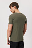 Lee Cooper Bisiklet Yaka Haki Erkek T-Shirt 232 LCM 242045 ELLERY HAKİ