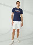 Lee Cooper Bisiklet Yaka Lacivert Erkek T-Shirt 232 LCM 242052 REAL LACİVERT