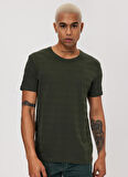 Lee Cooper Bisiklet Yaka Haki Erkek T-Shirt 232 LCM 242060 BAINES HAKİ