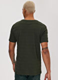 Lee Cooper Bisiklet Yaka Haki Erkek T-Shirt 232 LCM 242060 BAINES HAKİ