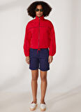 Lee Cooper Mercan Dik Yaka Kadın İnce Mont 232 LCF 232001 BIANCA MERCAN