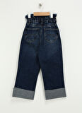 Lee Cooper Normal Bel Koyu Mavi Kız Çocuk Denim Pantolon 241 LCG 121002 KELLY DARK BLUE