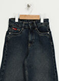 Lee Cooper Normal Bel Mavi Kız Çocuk Denim Pantolon 241 LCG 121003 SANDY DIRTY WASH