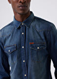 Lee Cooper Slim Fit Erkek Denim Gömlek 241 LCM 141002 WOLKER 2 DENIM