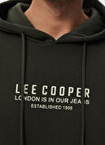 Lee Cooper Kapüşon Yaka Haki Erkek Sweatshırt 241 LCM 241001 FAUST HAKI