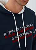 Lee Cooper Kapüşon Yaka Lacivert Erkek Sweatshırt 241 LCM 241004 ATHEL LACIVERT