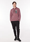 Lee Cooper Kapüşon Yaka Gül Kurusu Erkek Sweatshırt 241 LCM 241006 JEROME GUL KURUSU