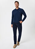 Lee Cooper Polo Yaka Lacivert Erkek Sweatshırt 241 LCM 241014 NEWBLEND A.LACIVERT